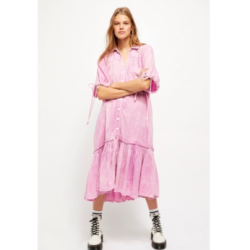 NWOT Free People Maya Shirt Dress